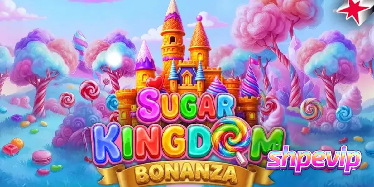 Tampilan visual slot Sugar Kingdom Bonanza dengan tema permen yang cerah